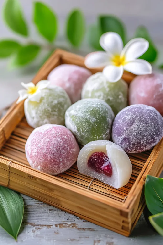sorted colorful mochis - easy  mochi recipe 