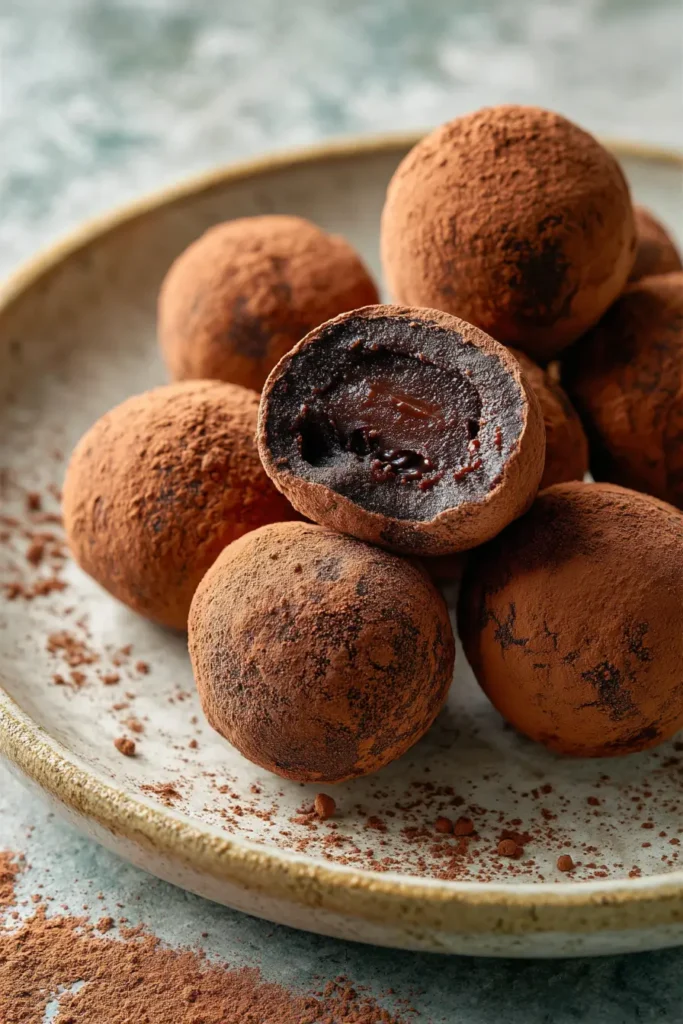 Chocolate Mochi Recipe: A Soft, Chewy Dessert Inspired by Travel 2 Chocolate mochi recipe close up with chewy texture and creamy chocolate filling